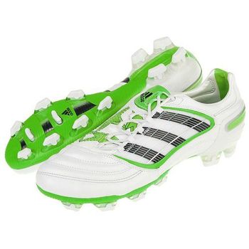 Бутсы футбольные Adidas Predator X TRX FG (белый/зеленый) U43816