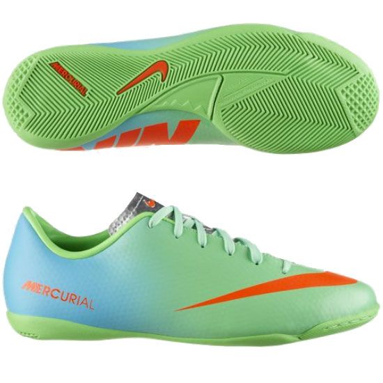 Игровая обувь для зала NIKE MERCURIAL VICTORY IV IC (Зелёный) 555614-380 -  купить в Магазине для вратарей - keeper-shop.ru