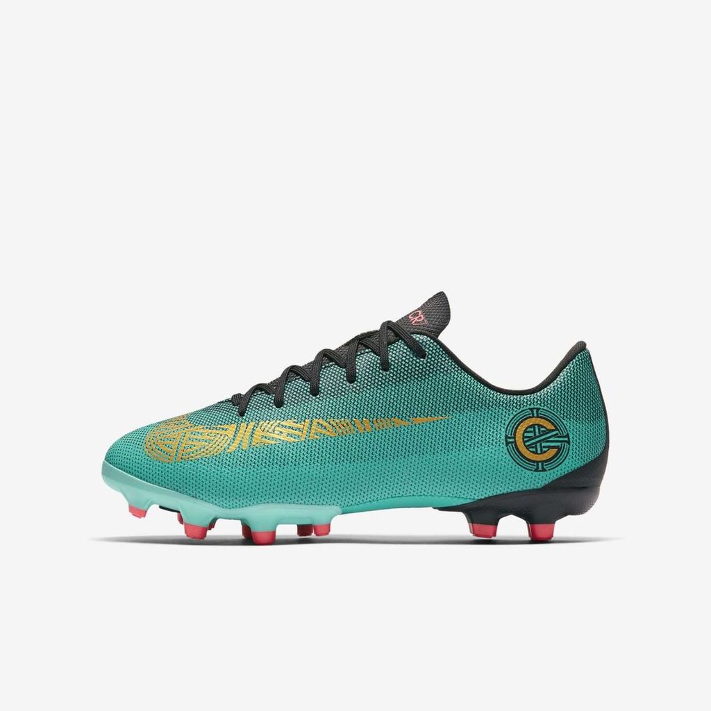 Детские бутсы NIKE VAPOR 12 ACADEMY GS CR7 FG/MG JR (SU18) AJ3089-390