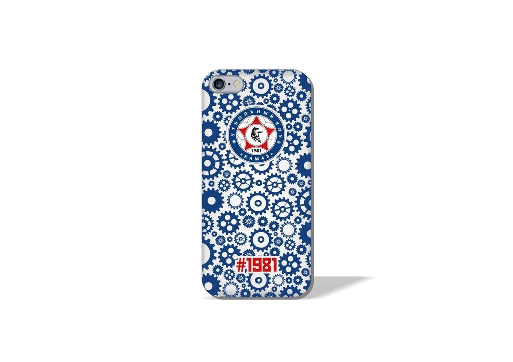 Чехол для IPHONE 5/5S SOFT TOUCH фк "камаз" шестеренки синие ПфкА008-07 ПФКА008-07