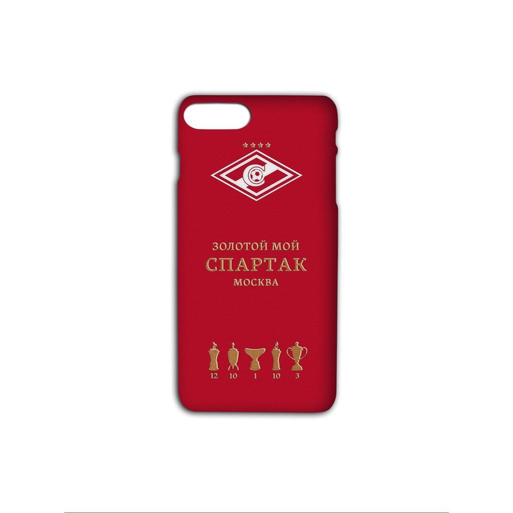 Чехол для IPHONE 7/8 PLUS SOFT TOUCH фк спартак москва, золотой мой спартак москва пфсм004-33 ПФСМ004-33