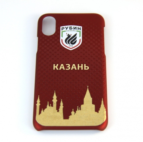 Чехол для IPHONE X SOFT TOUCH фк казань золотая казань пфрк006-06 ПФРК006-06