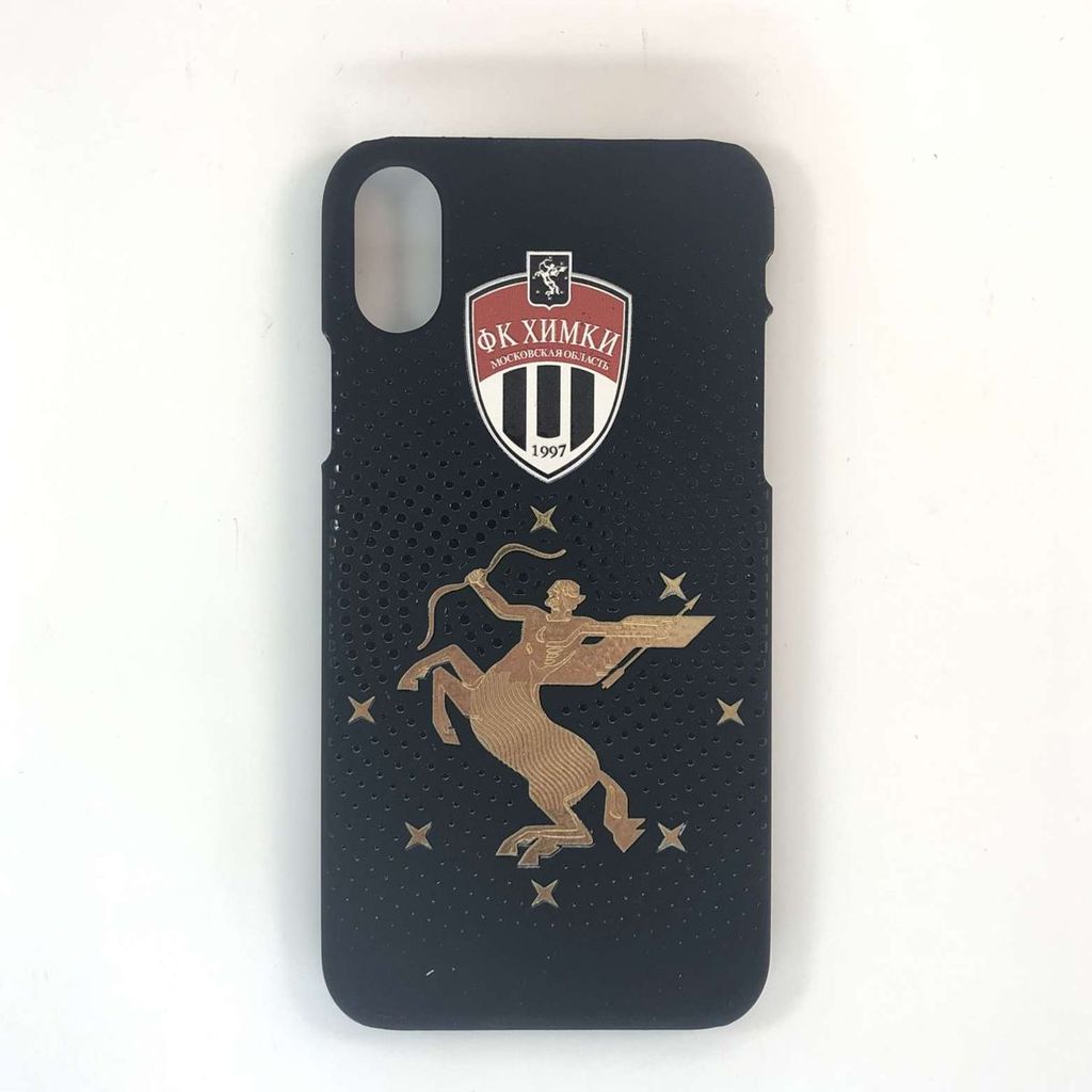 Чехол для IPHONE X SOFT TOUCH фк химки золотой пфхмк006-06 ПФХМК006-06