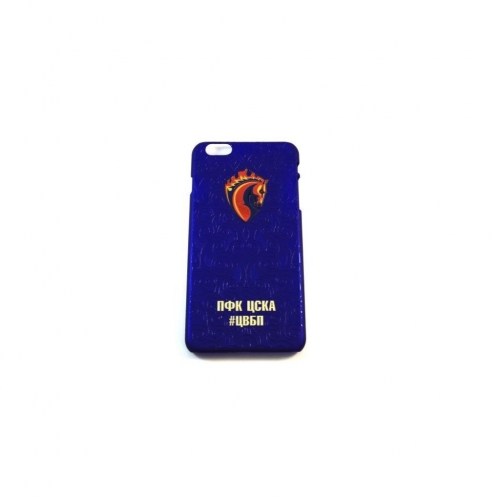 Чехол для IPHONE 6 PLUS SOFT TOUCH фк цска конь син/золото ПФцска006-15 ПФЦСКА006-15