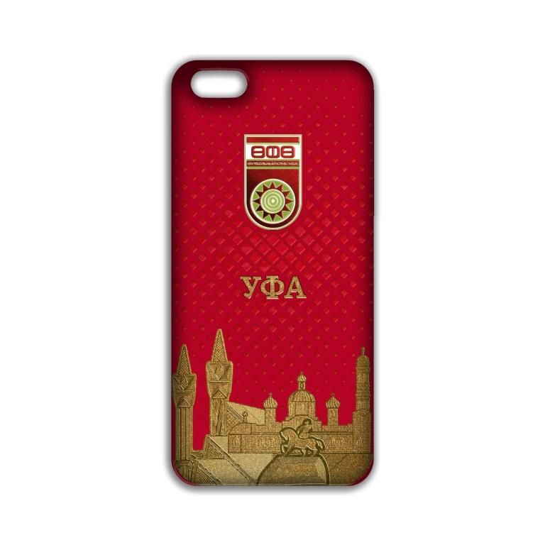 Чехол для IPHONE 5/5S SOFT TOUCH фк уфа золото ПФуфа002-01 ПФУФА002-01