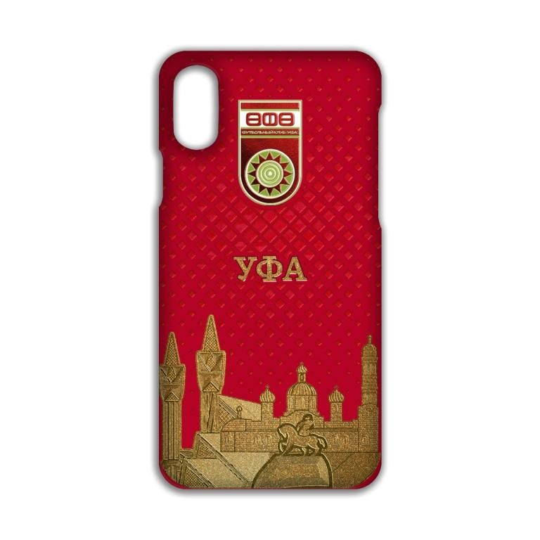Чехол для IPHONE X SOFT TOUCH фк уфа золото ПФуфа002-06 ПФУФА002-06