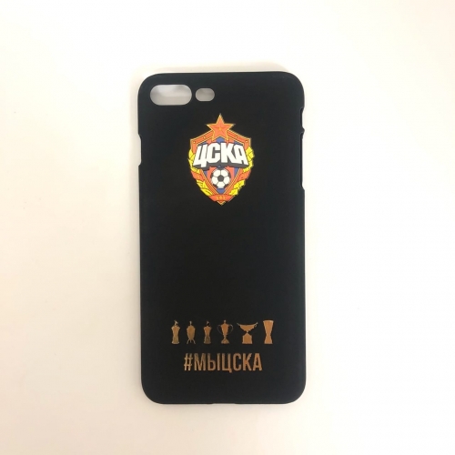 Чехол для IPHONE 7/8 PLUS SOFT TOUCH фк цска кубки золото ПФцска006-34 ПФЦСКА006-34