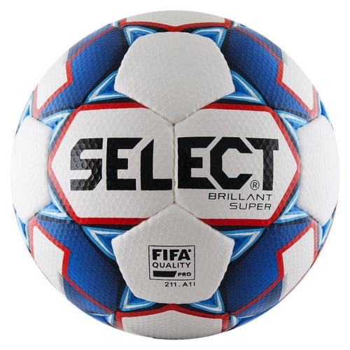 Футбольный мяч SELECT BRILLANT SUPER FIFA (бел/син/крас) 810108-002