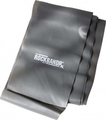 Эластичная лента RockTape ROCKBANDRX 4мх12смх0,4мм серая 4RTRB-RX-GRY