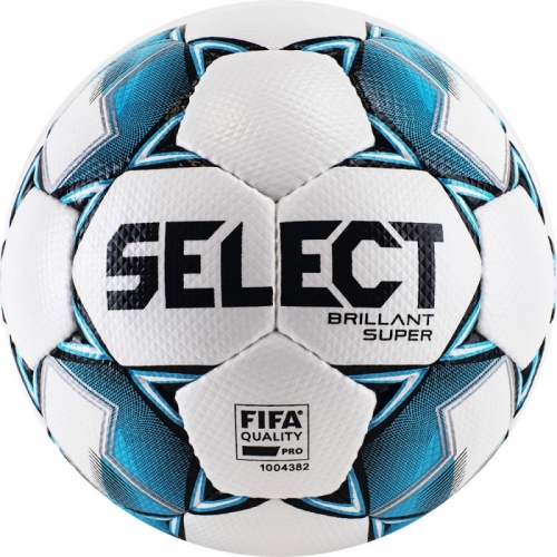 Футбольный мяч SELECT BRILLANT SUPER FIFA (бел/гол/сер) 810108-199