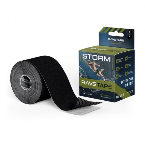 Тейп RAVETAPE STORM 5см х 5м, BLACK RVTS-BLK-55