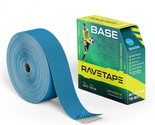 Тейп RAVETAPE BASE 5см x 32м, голубой(BLUE) RVTB-BLU-532