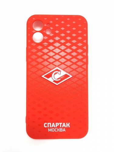 Чехол для IPHONE 12 спартак москва красный паттерн пфсмр000-00 ПФСМР000-00