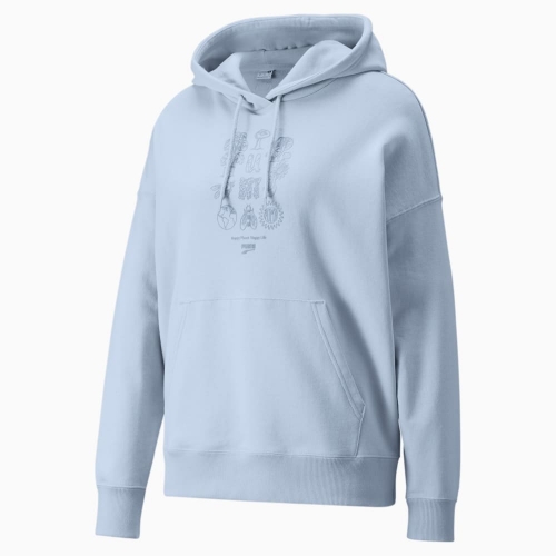 Толстовка PUMA Downtown Relaxed Hoodie Arctic Ice 53358321