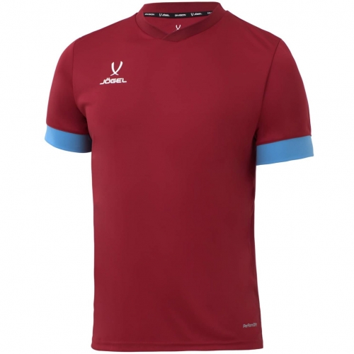 Футболка игровая JOGEL DIVISION PerFormDRY Union Jersey, гранатовый/голубой/белый ут-00020594 УТ-00020594