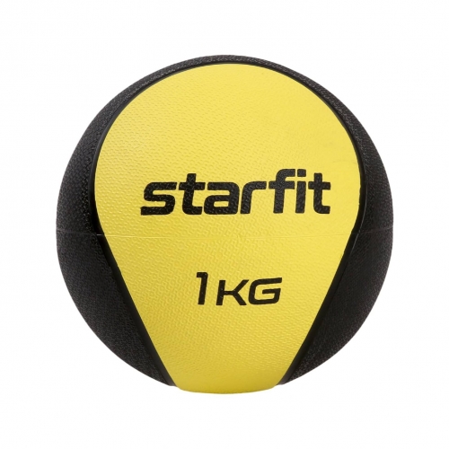 Медбол высокой плотности STARFIT GB-702 1 кг, желтый ут-00018934 УТ-00018934