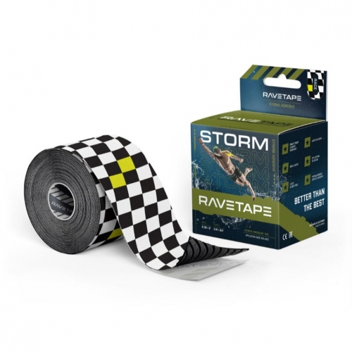 Тейп RAVETAPE STORM 5см х 5м (Race), BLK/WHT RVTS-RACE-55