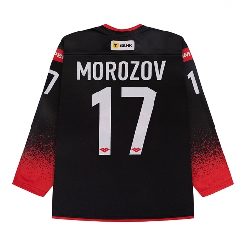 Игровой свитер черный, реплика (24/25) "MOROZOV" ? МОРОЗ17РЧ-2425