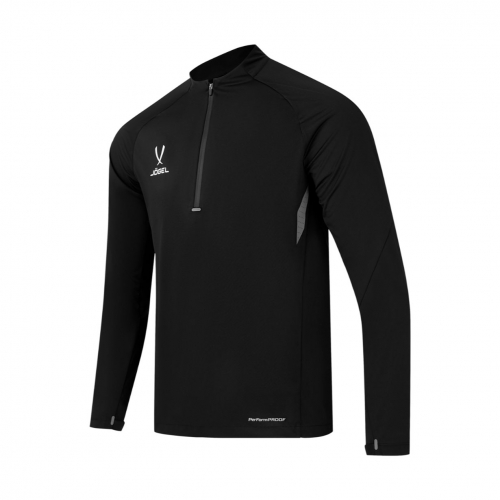 Джемпер ветрозащитный Jogel PREMIER PerFormPROOF 1/4 Zip Wind Top, черный цб-00004953 ЦБ-00004953