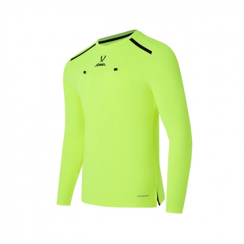 Футболка судейская JOGEL DIVISION PerFormDRY Referee LS Tee, желтый неон цб-00004996 ЦБ-00004996