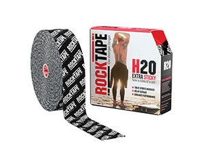 Тейп RockTape кинезиотейп Bulk H2O, 5см x 32м, черный логотип RCT100-BKLGH2O-LG
