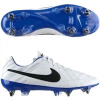 Бутсы NIKE TIEMPO LEGEND V REF SG-PRO (Белый-Синий)
