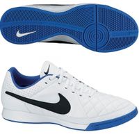 Игровая обувь для зала NIKE TIEMPO GENIO LEATHER IC (Белый-Синий)
