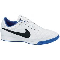 Игровая обувь для зала NIKE TIEMPO GENIO LEATHER IC (Белый-Синий) 631283-104 - вид 1 миниатюра