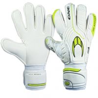 Детские вратарские перчатки HO SOCCER ONE Flat (Белый/Желтый)