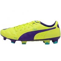 Бутсы PUMA evoPOWER 1 FG (Жёлтый-Фиолетовый) 10294208 - вид 1 миниатюра