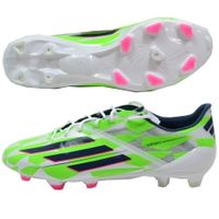 Бутсы ADIDAS F50 ADIZERO TRX FG (Зелёный-Белый)