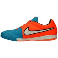 Игровая обувь для зала NIKE TIEMPO LEGACY IC (Голубой-Оранжевый) 631522-418 - вид 3 миниатюра