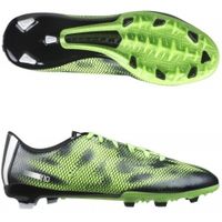 Бутсы ADIDAS F10 FG (Чёрный-Зелёный)