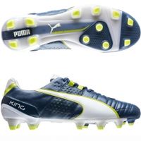 Бутсы PUMA KING II FG (Синий-Белый)