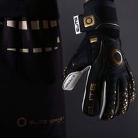 Вратарские перчатки ELITE Black Real  - вид 4 миниатюра