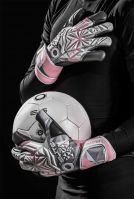 Вратарские перчатки ELITE SAKURA WHITE 27863 - вид 2 миниатюра