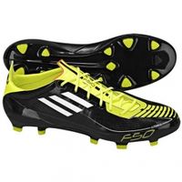 Бутсы футбольные Adidas F50 adiZero TRX FG (черный/желтый)