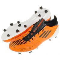 Бутсы футбольные Adidas F50 adiZero TRX FG (Lea) (оранжевый/черный)