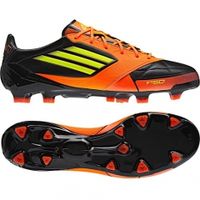 БУТСЫ ADIDAS F50 ADIZERO TRX FG (LEA) (Черный/Оранж)