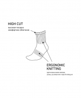 Носки высокие JOGEL ESSENTIAL high Cushioned Socks (2 пары), белые цб-00004336 ЦБ-00004336 - вид 2 миниатюра