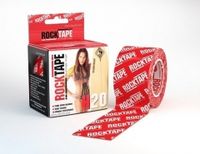 Тейп RockTape кинезиотейп H2O, 5см х 5м, красный логотип
