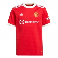 Детская Детская футболка ADIDAS MUFC H JSY JR (FW21) GR3778 - вид 1 миниатюра