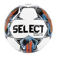 Футбольный мяч SELECT BRILLANT SUPER TB (бел/оранж/синий) 810316-001 - вид 1 миниатюра