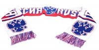 Шарф трикотажный россия, бел.-син. (тм ATRIBUTIKA&CLUB)