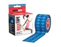 Тейп RockTape кинезиотейп Design, 5см х 5м, синий узор
