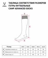 Гетры JOGEL CAMP ADVANCED SOCKS желтый/белый ут-00021452 УТ-00021452 - вид 2 миниатюра