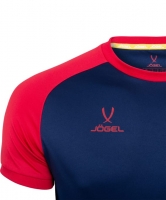 Футболка игровая JOGEL CAMP Reglan Jersey (JFT-1021), темно-синий/красный ут-00016178 УТ-00016178 - вид 2 миниатюра