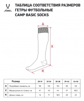 Гетры JOGEL CAMP BASIC SOCKS гранатовый/серый/белый ут-00021432 УТ-00021432 - вид 5 миниатюра