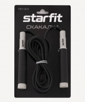 Скакалка STARFIT RP-401 с силиконовыми ручками, черный, 3м цб-00002558 ЦБ-00002558 - вид 3 миниатюра