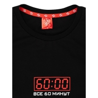 Футболка спартак "60 минут", черная фшмч ФШМЧ - вид 1 миниатюра